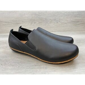 SOLE Jasper Men's Loafers Black Leather‎ Slip On ReCORK 12.5 Caual Comfort Shoes